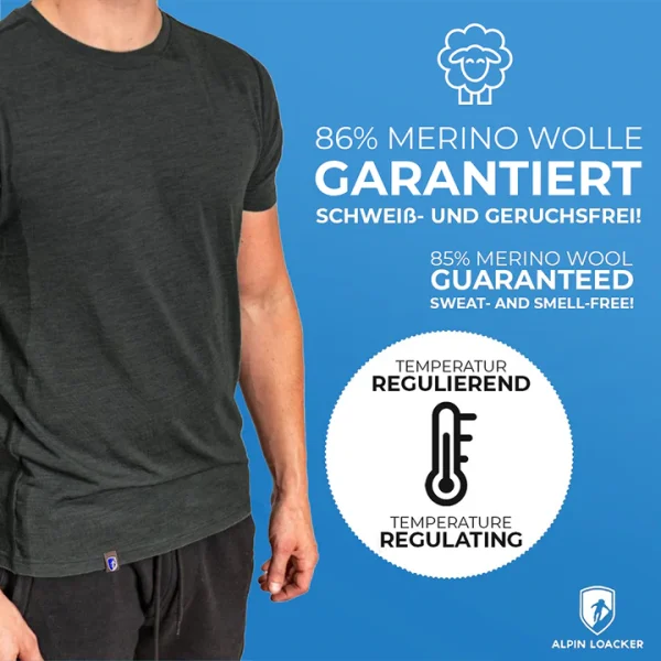 Alpin Loacker CORESPUN Merino T-Shirt Herren – Bild 3