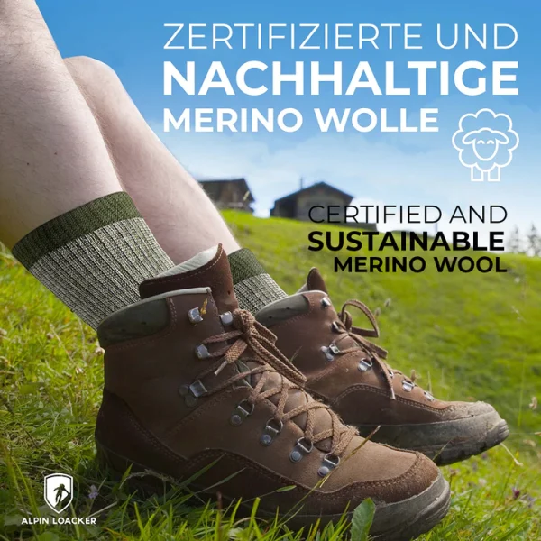 Alpin Loacker - Merino Wandersocken 85% Merinowolle – Bild 2